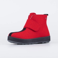 957006-47 красный ботинки мужские Войлок
